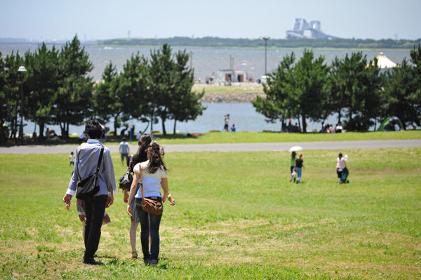 葛西臨海公園の海岸風景