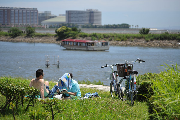 葛西臨海公園の海岸風景