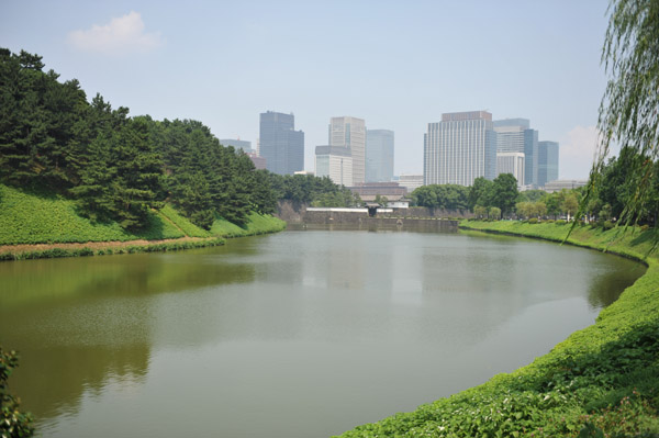 真夏の皇居